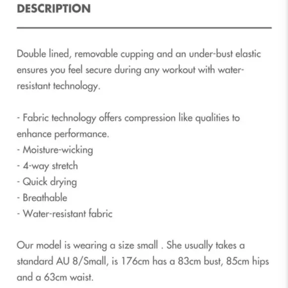 All Fenix Blush Tie Dye Longline Sports Bra NWT XS - Picture 8 of 9